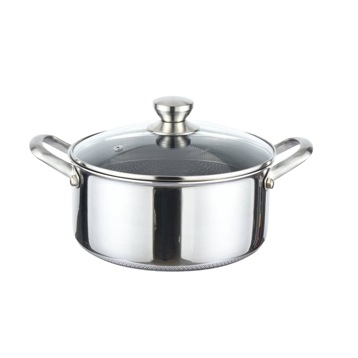 Edelstahl Wabenstruktur Kochtopf Induktion Ø28cm Topf