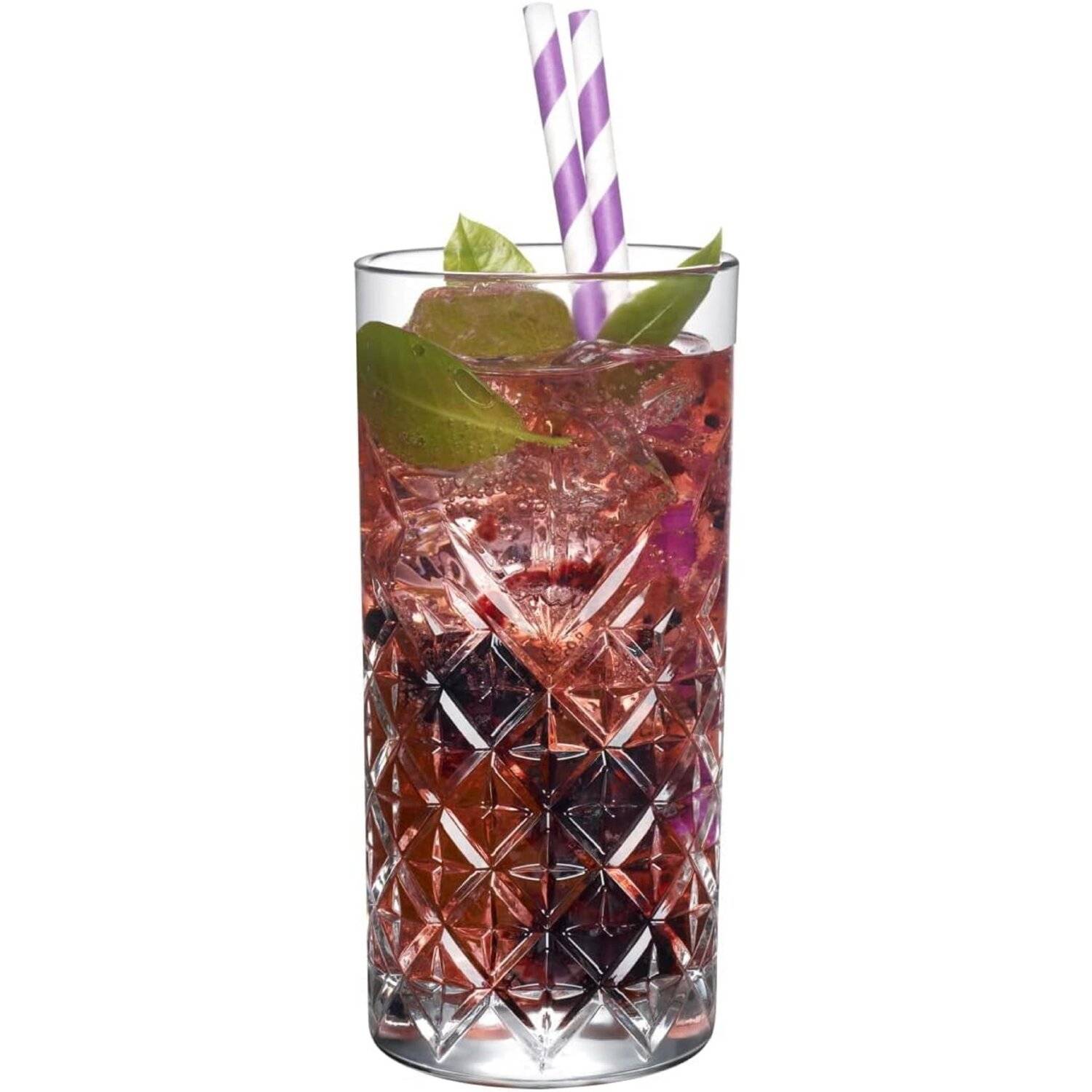 Pasabahce 9338 Timeless 295 ml Gläser Long Drink, 4 Einheiten