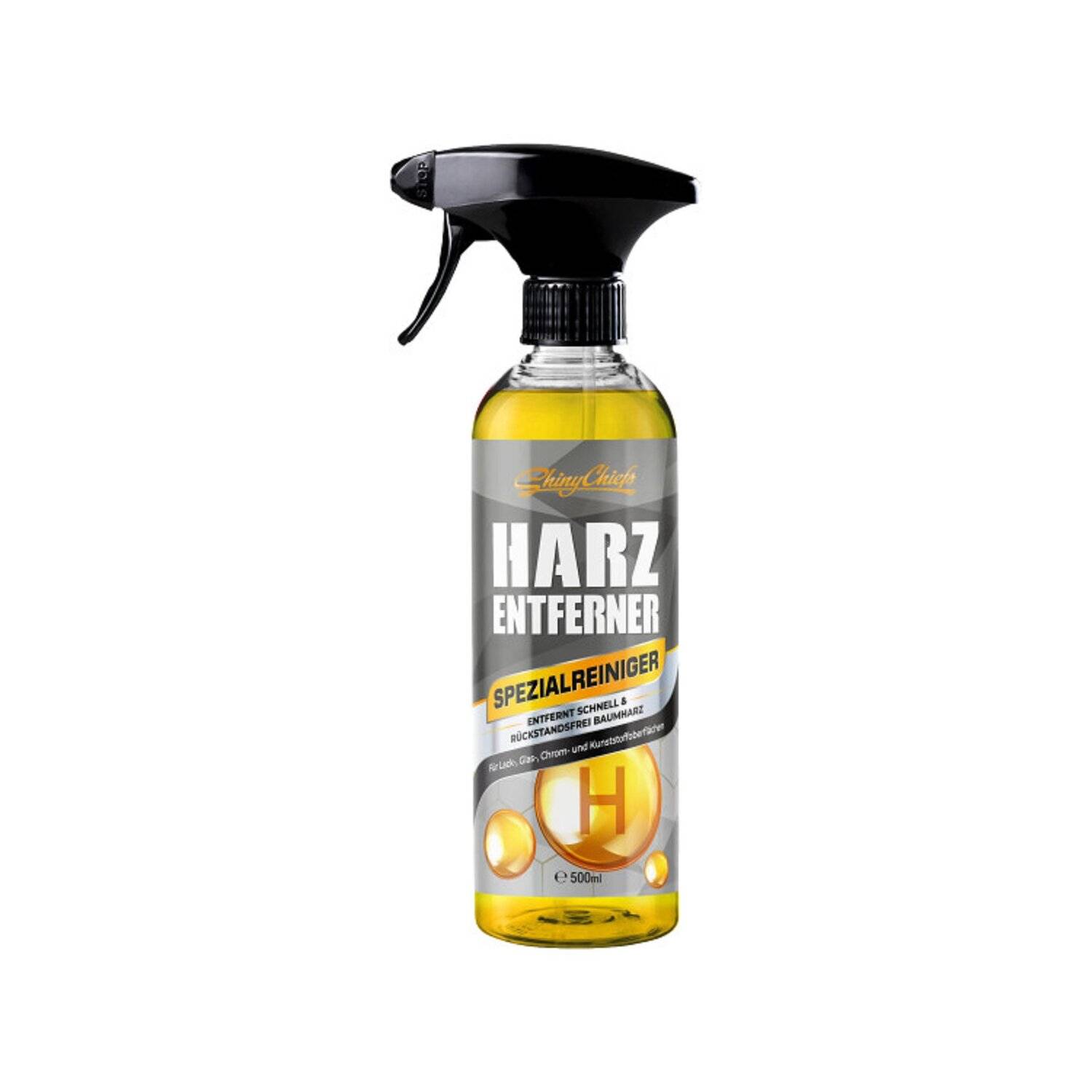 shinychiefs HARZENTFERNER 500ML Fahrzeugreinigung effektiv gegen Harz, Wachse, Teer etc.