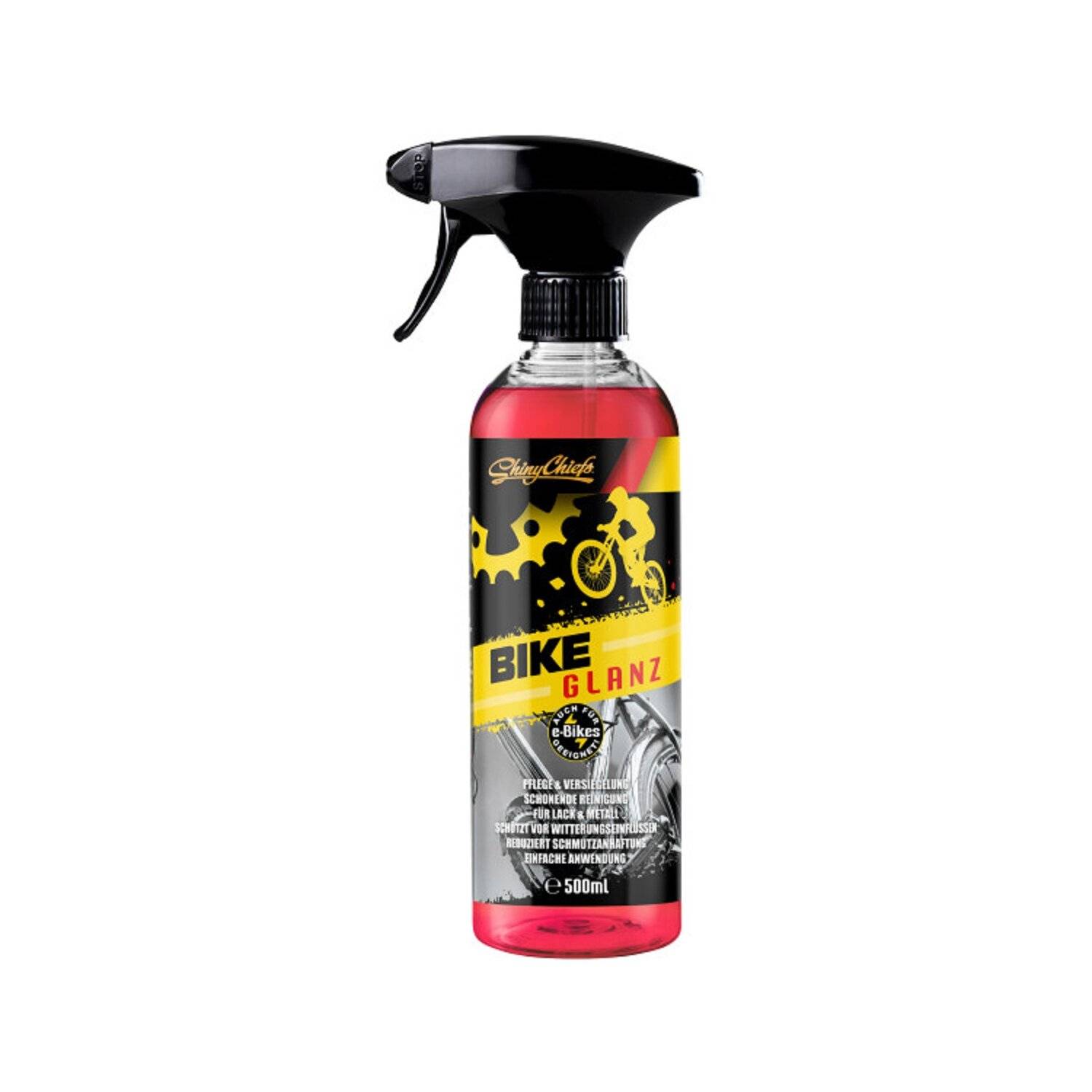 SHINYCHIEFS BIKE GLANZ 500ML Glanzschicht, einfache Handhabung, herausragendes Endergebnis