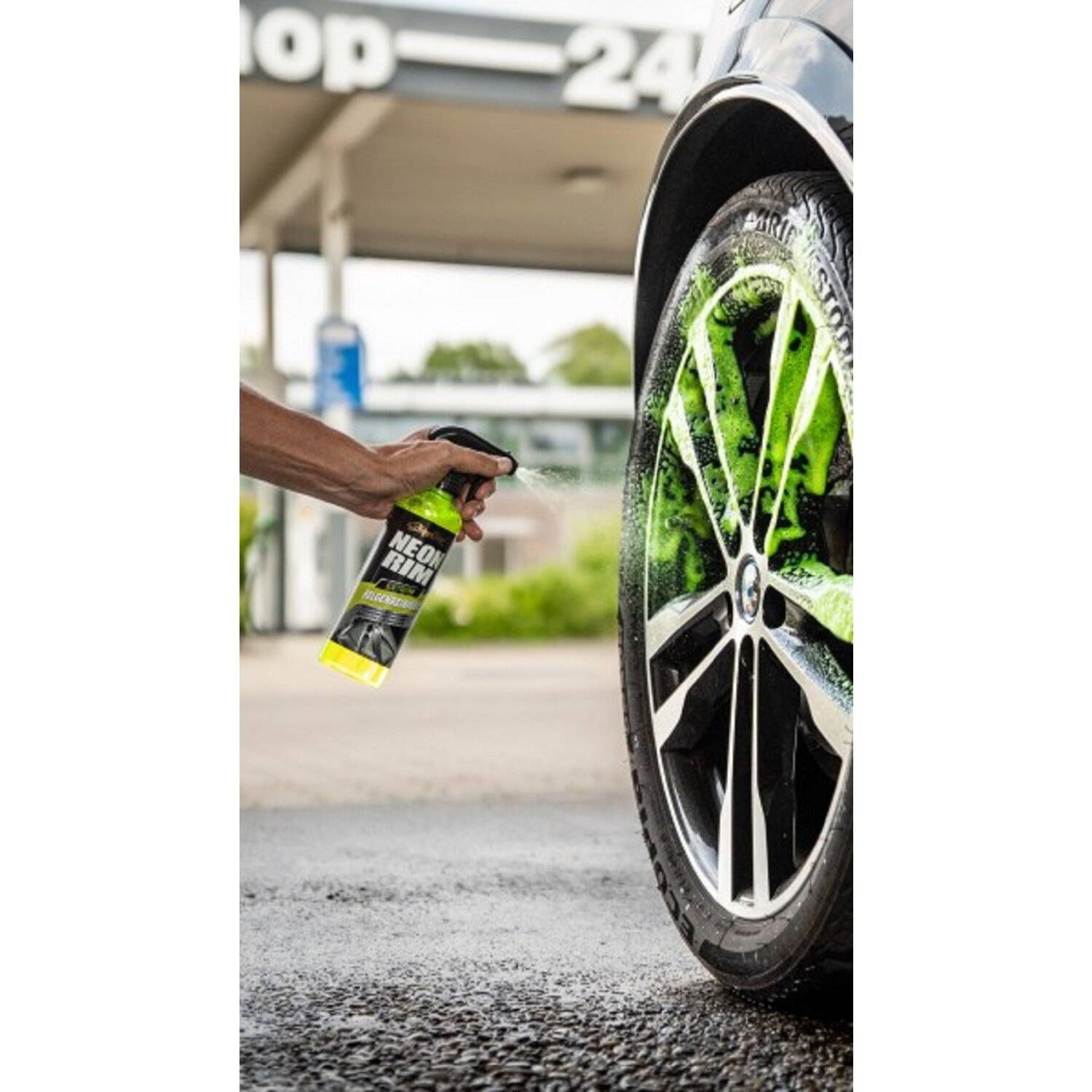 NEONRIM EXTREM FELGENREINIGER 500ML + WHEELBRUSH MIKROFASER FELGENBÜRSTE