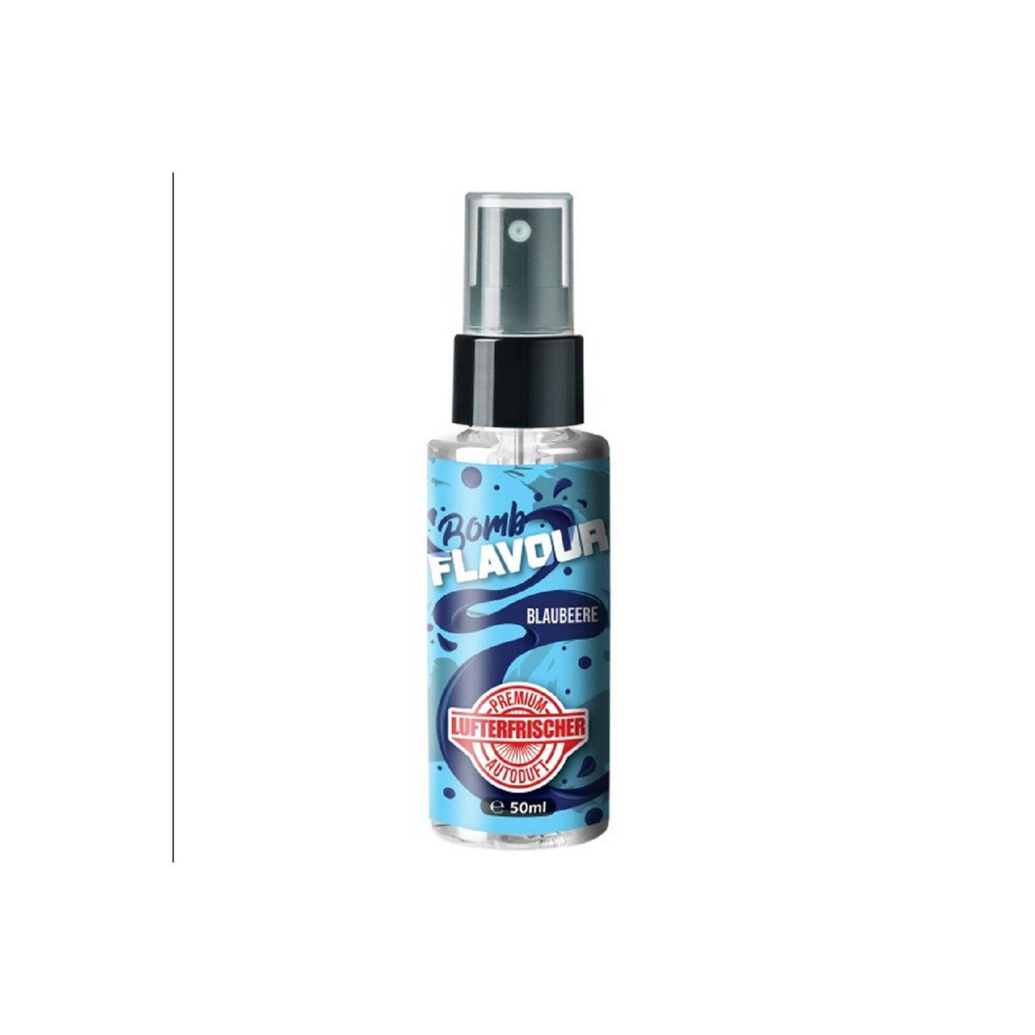 FLAVOUR BOMB Blaubeere - Autoduft mit Blaubeere Geruch - Premium Lufterfrischer für den Auto-Innenraum, 50ml