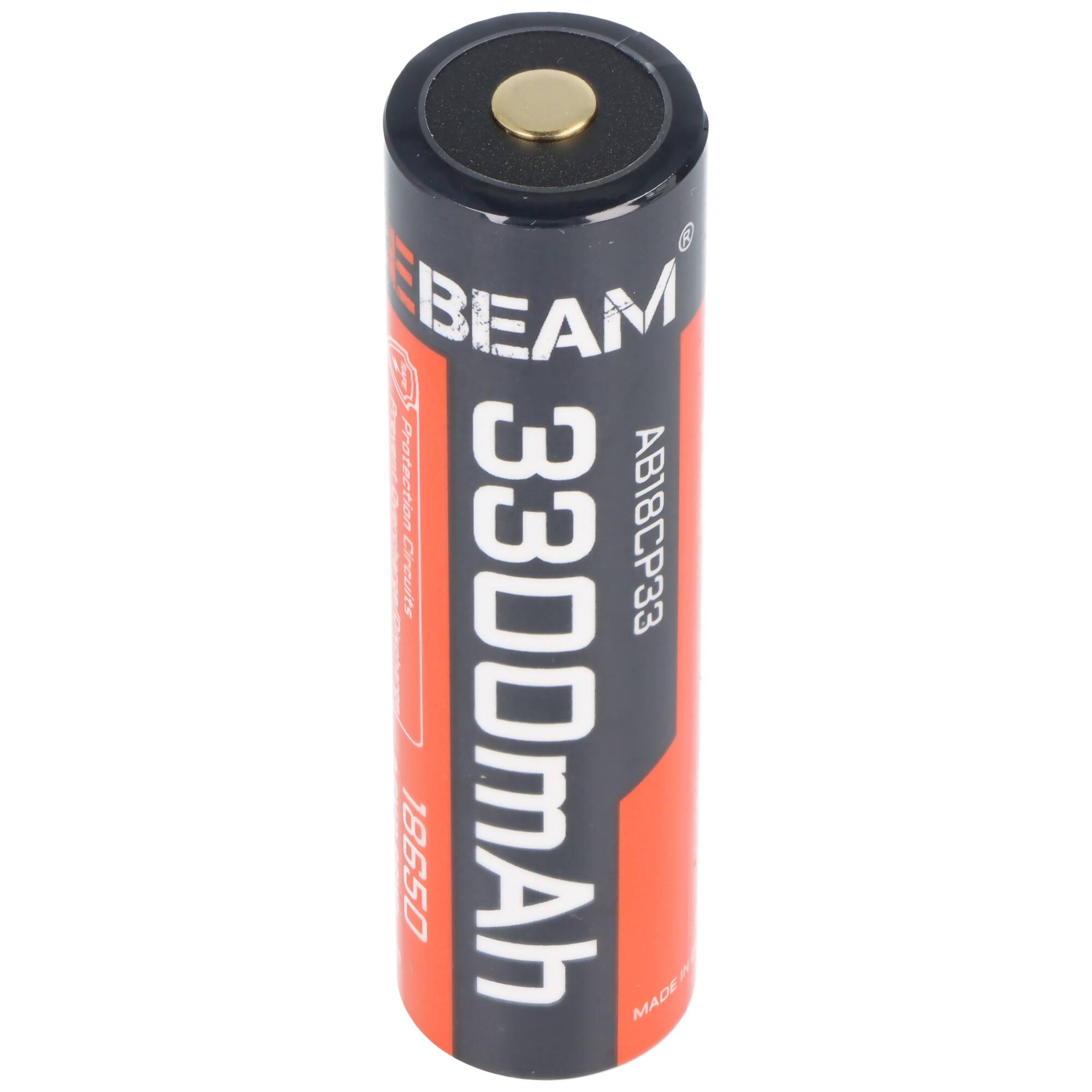 AceBeam 18650 Li-Ion Akku 3.300mAh, 15A, mit Schutzschaltung, 70,9mm x 18,7mm