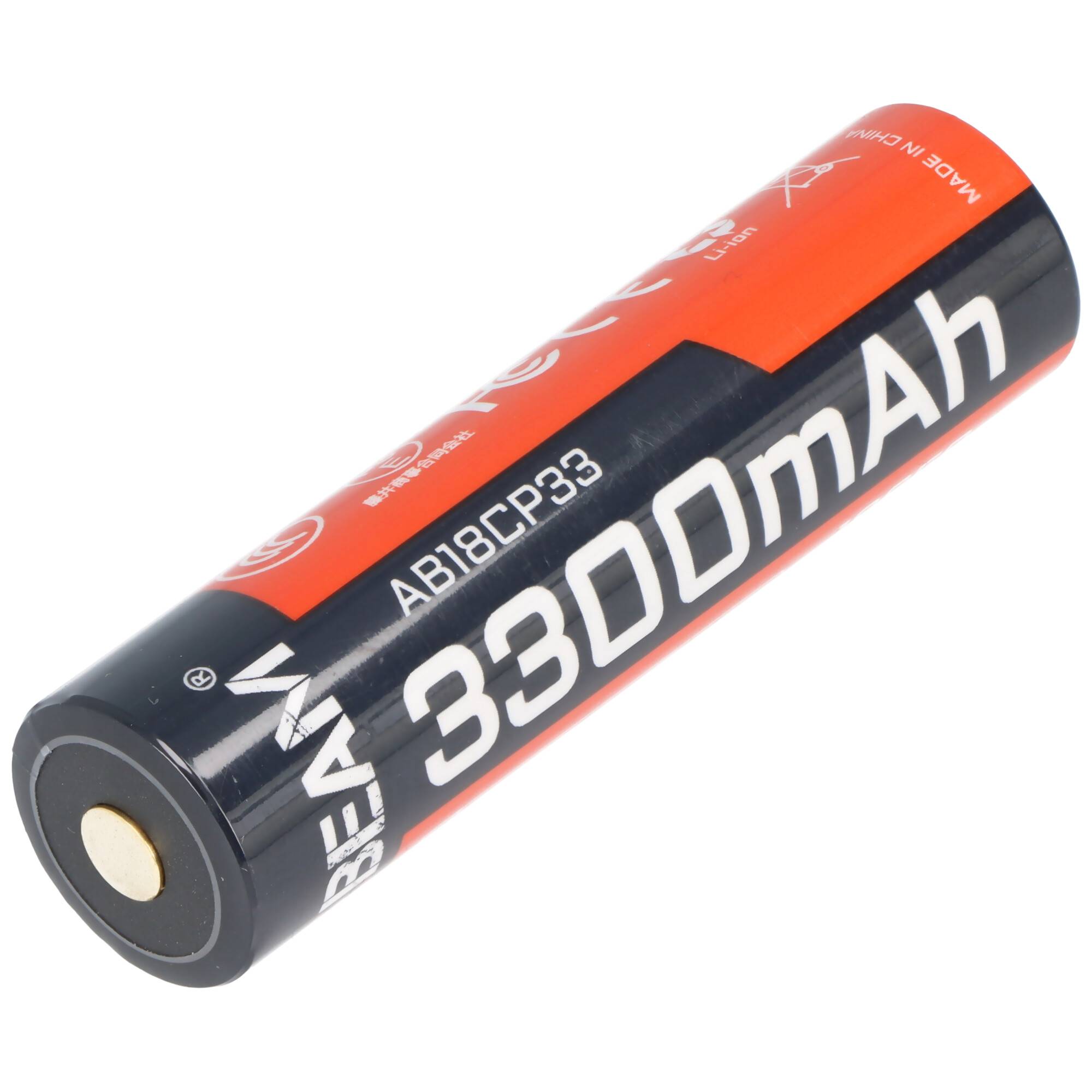 AceBeam 18650 Li-Ion Akku 3.300mAh, 15A, mit Schutzschaltung, 70,9mm x 18,7mm