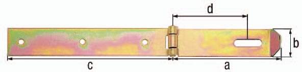 Überfalle L.210x140mm B.35mm STA galv.gelb verz.GAH