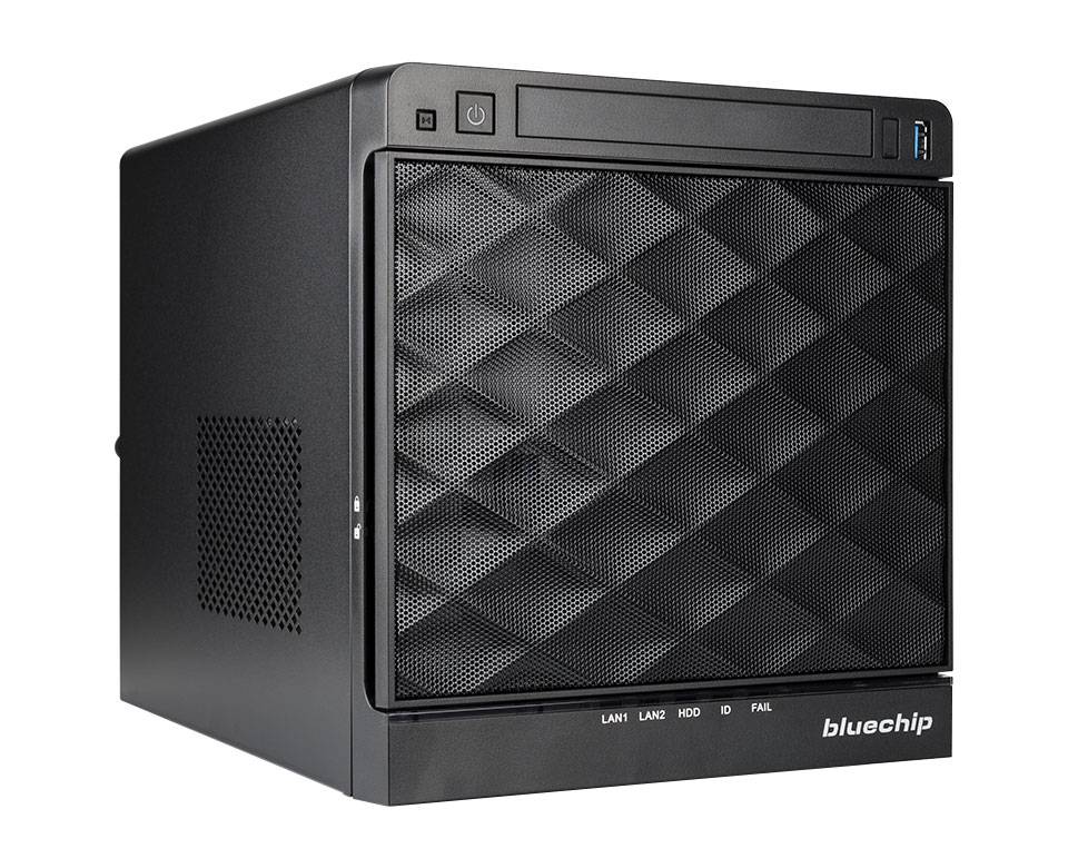 bluechip SERVERline T10302s Cube, Intel® Atom® C3558 Prozessor / 2.20 GHz, 16 GB DDR4, 960 GB SSD, 4 x Gigabit Ethernet