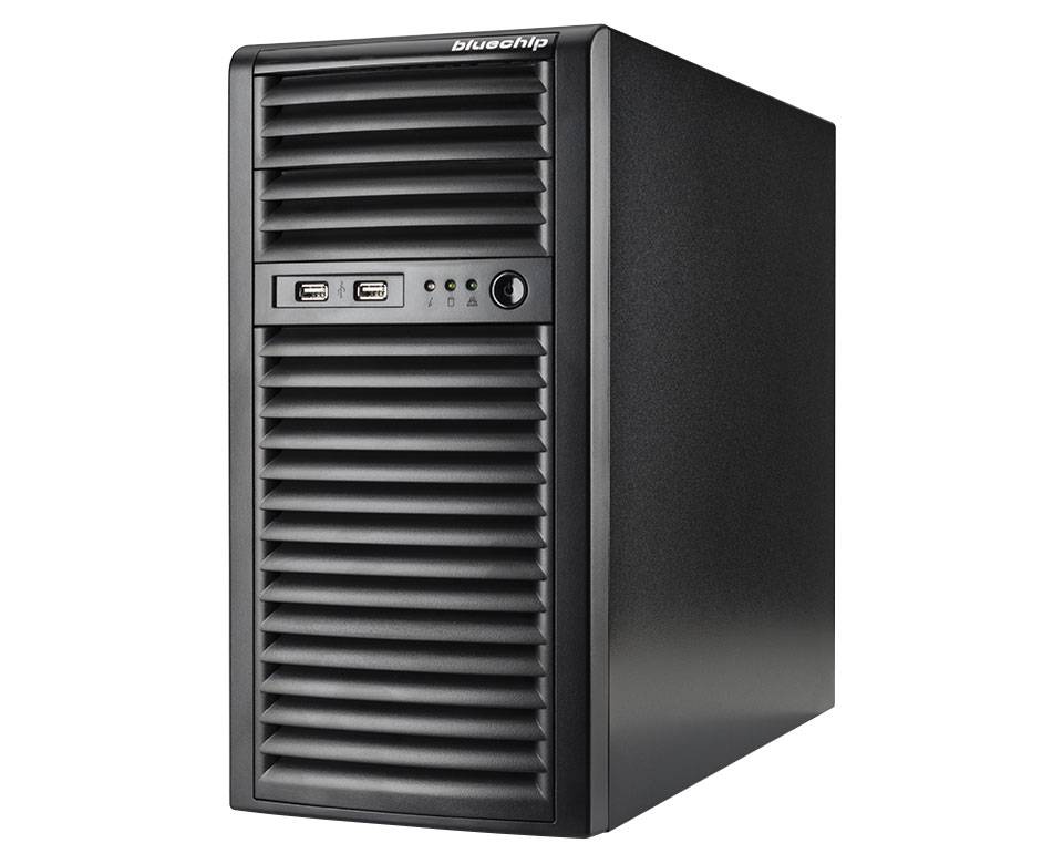 bluechip SERVERline T10301s Tower, Intel® Atom® C3558 Prozessor / 2.20 GHz, 16 GB DDR4, 960 GB SSD, 4 x Gigabit Ethernet