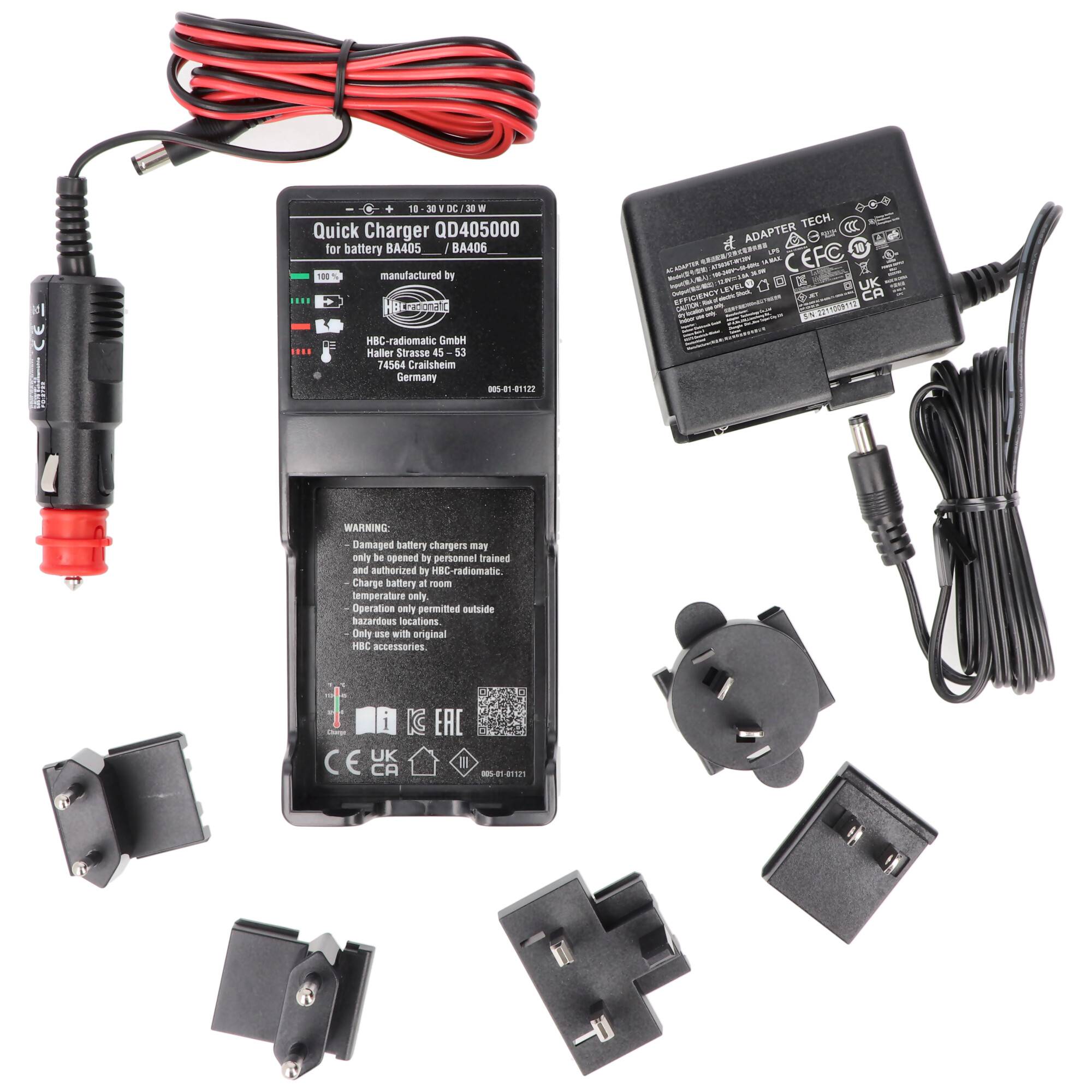 Original-Ladegerät HBC QD405000, QS4050B0 passend für HBC BA405130