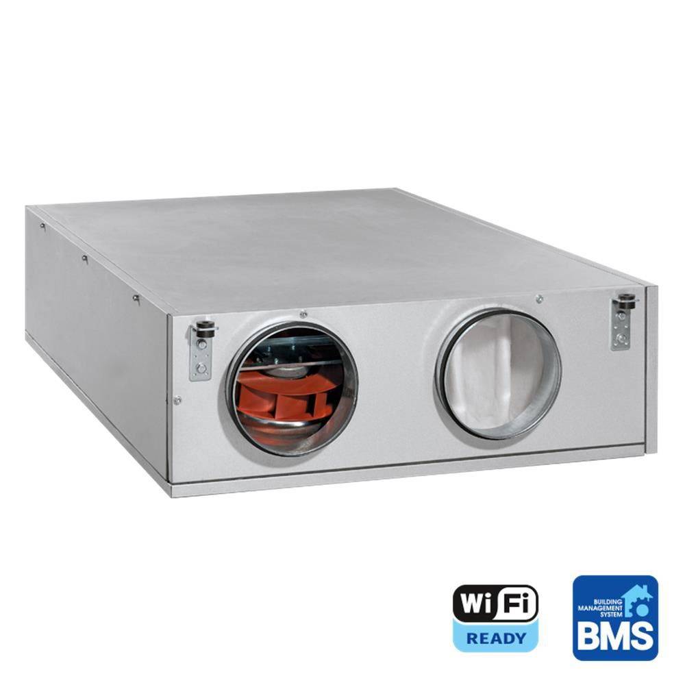 Blauberg zentrale Lüftung Komfort EC DBW 900-E R S21 DTV,Deckenmontage,DN250,rechts,WLAN - 8073373