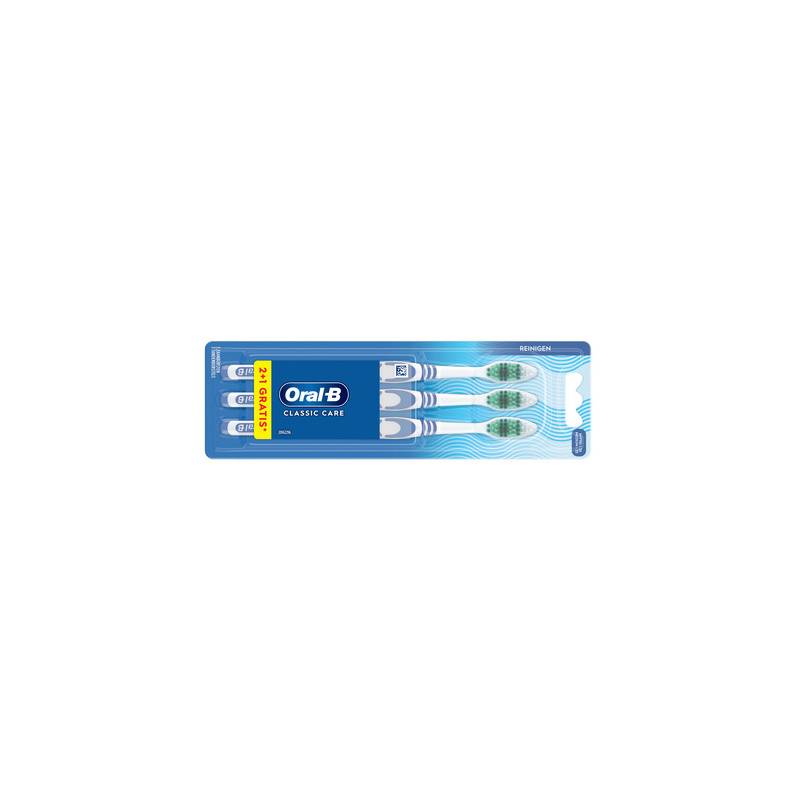 Oral-B Zahnbürste CLASSIC CARE 35, mittel, 2+1 Pack