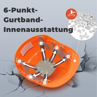 Mustbau MBU-GM16-ORA Bauhelm,Schutzhelm,Arbeitshelm,Bauarbeiterhelm,52-66cm Einstellbar Mustbau MBU-GM16-ORA Bauhelm,Schutzhelm,Arbeitshelm,Bauarbeiterhelm,52-66cm Einstellbar