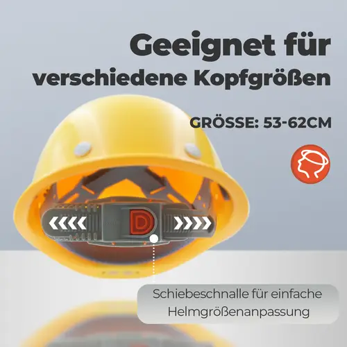 Mustbau MBU-ZC111-YEL Bauhelm,Schutzhelm,Arbeitshelm,Bauarbeiterhelm, USB-Ladegerät-Licht, 53-62cm Einstellbar Mustbau MBU-ZC111-YEL Bauhelm,Schutzhelm,Arbeitshelm,Bauarbeiterhelm, USB-Ladegerät-Licht, 53-62cm Einstellbar