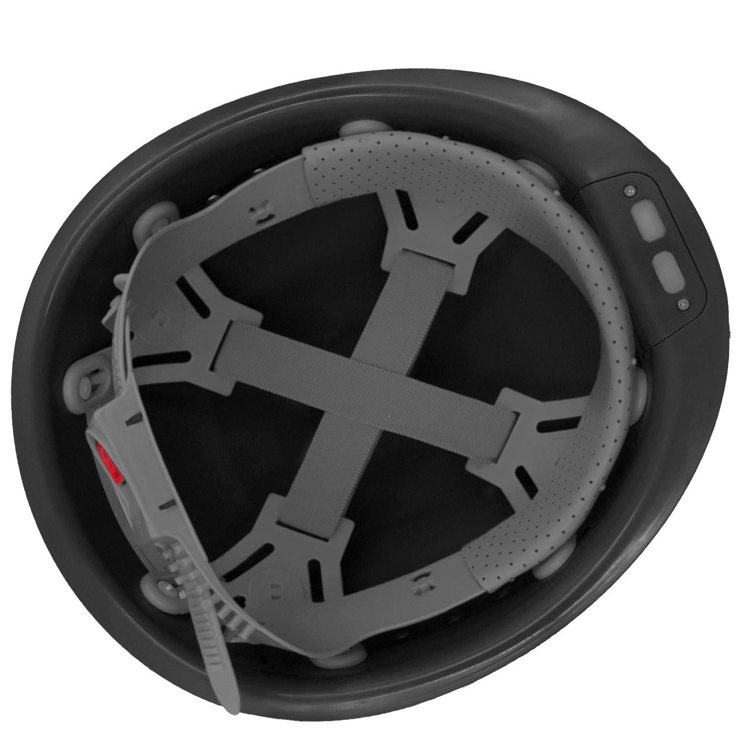 Mustbau MBU-ZC111-B Bauhelm,Schutzhelm,Arbeitshelm,Bauarbeiterhelm, USB-Ladegerät-Licht, 53-62cm Einstellbar