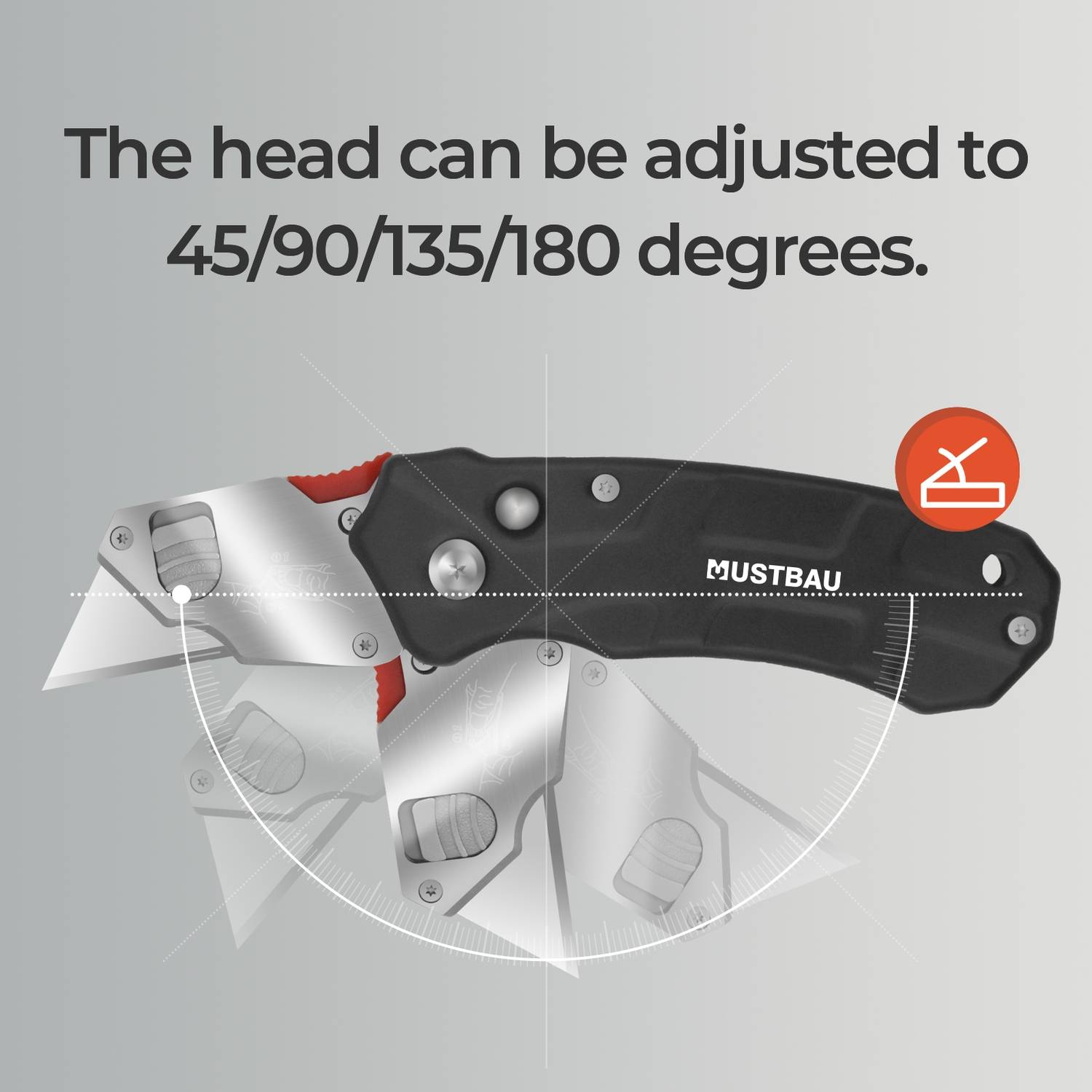 Mustbau Taschenmesser Klappmesser mit 10 rostfreie SK5 Klingen