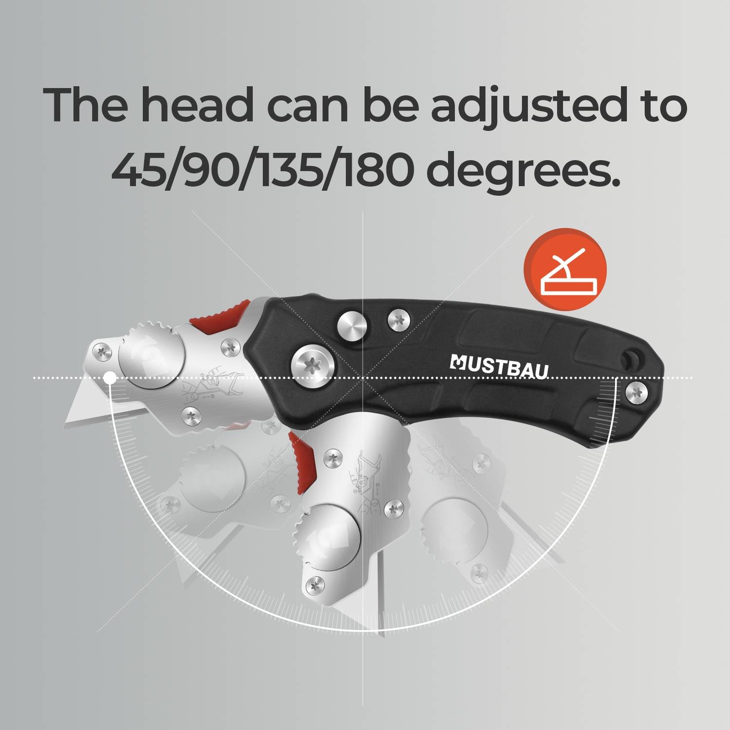 Mustbau Taschenmesser Klappmesser mit 5 zusätzlichen SK5 Klingen