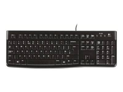 LOGI K120 Corded Keyboard black US Peripheriegeräte & Zubehör