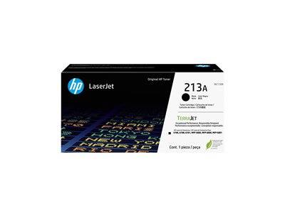 HP LaserJet 213A schwarze Tonerkartusche, mit Produktdetails und HP-Logo, entwickelt für den Einsatz in kompatiblen HP-Druckern.
