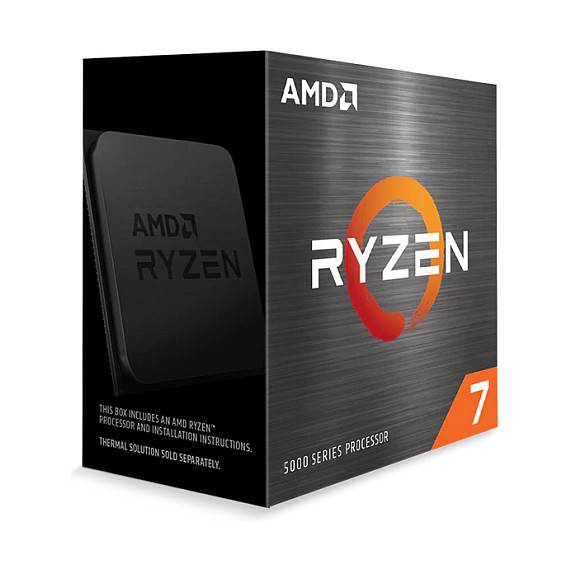 AMD Ryzen 7 5000er Serie Prozessor Box mit AMD-Logo und Ryzen-Branding.