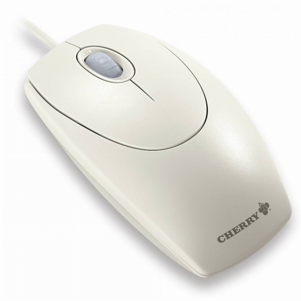 CHERRY WHEELMOUSE OPTICAL Kabelgebundene Maus Hell Grau PS2/USB Mäuse