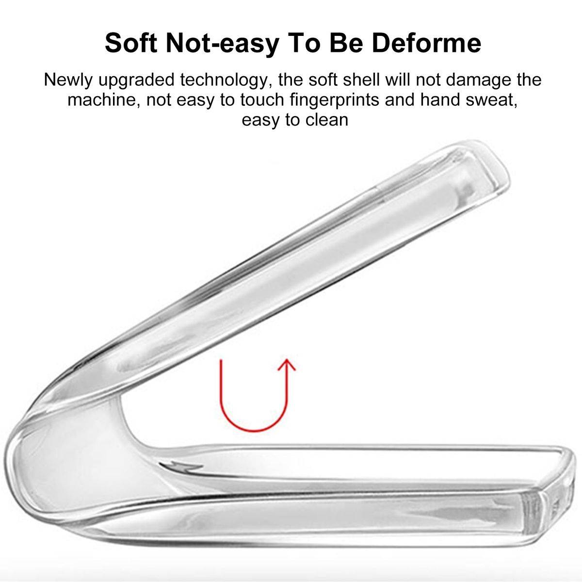 Für Blackview A200 Pro Silikon TPU Schutz Handy Hülle Cover Schwarz