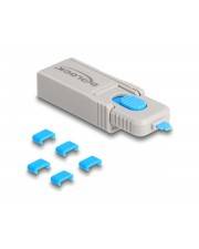 Delock Werkzeug für USB-C-Portblocker - Grau, Blau (Packung mit 5) - Grau - 11er