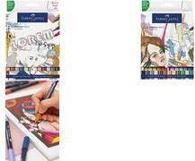 FABER-CASTELL Sketch Marker GOLDFABER, 24er Etui alkoholbasierter Marker mit zwei Spitzen, Tinte