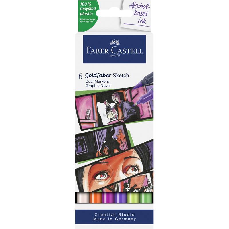 Verpackung für Faber-Castell „6 Goldfaber Sketch