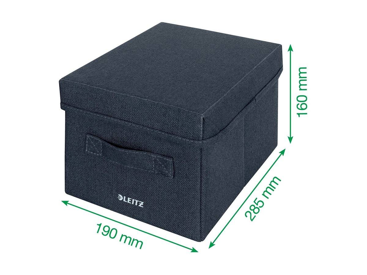 Esselte Leitz Fabric Storage - Aufbewahrungsbox - S - Velvet Gray (Packung mit 2)