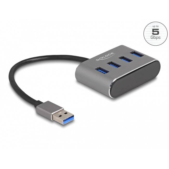 DeLOCK 63190 Schnittstellen-Hub USB 3.2 Gen 1 (3.1 Gen 1) Type-A 5000