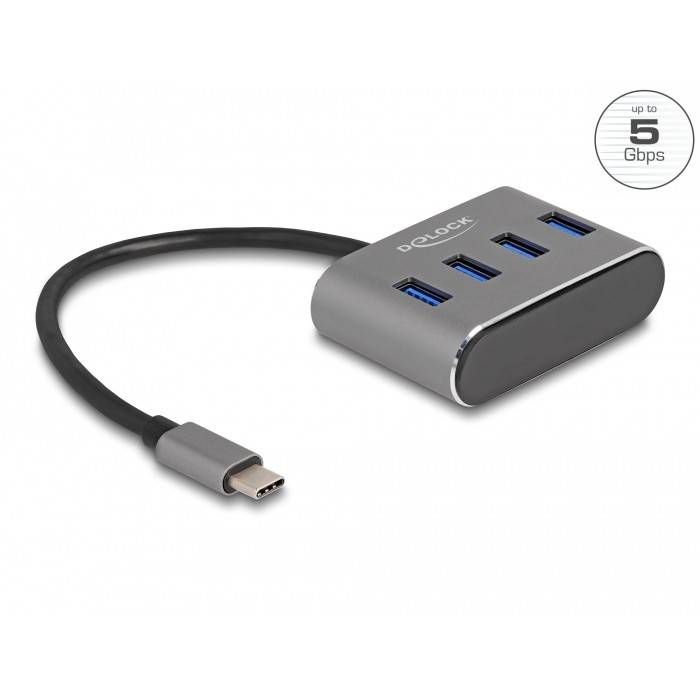 DeLOCK 63223 Schnittstellen-Hub USB 3.2 Gen 1 (3.1 Gen 1) Type-C 5000