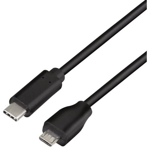 LogiLink CU0196 USB Kabel 05 m USB 2.0 USB C Micro-USB B Schwarz & USB