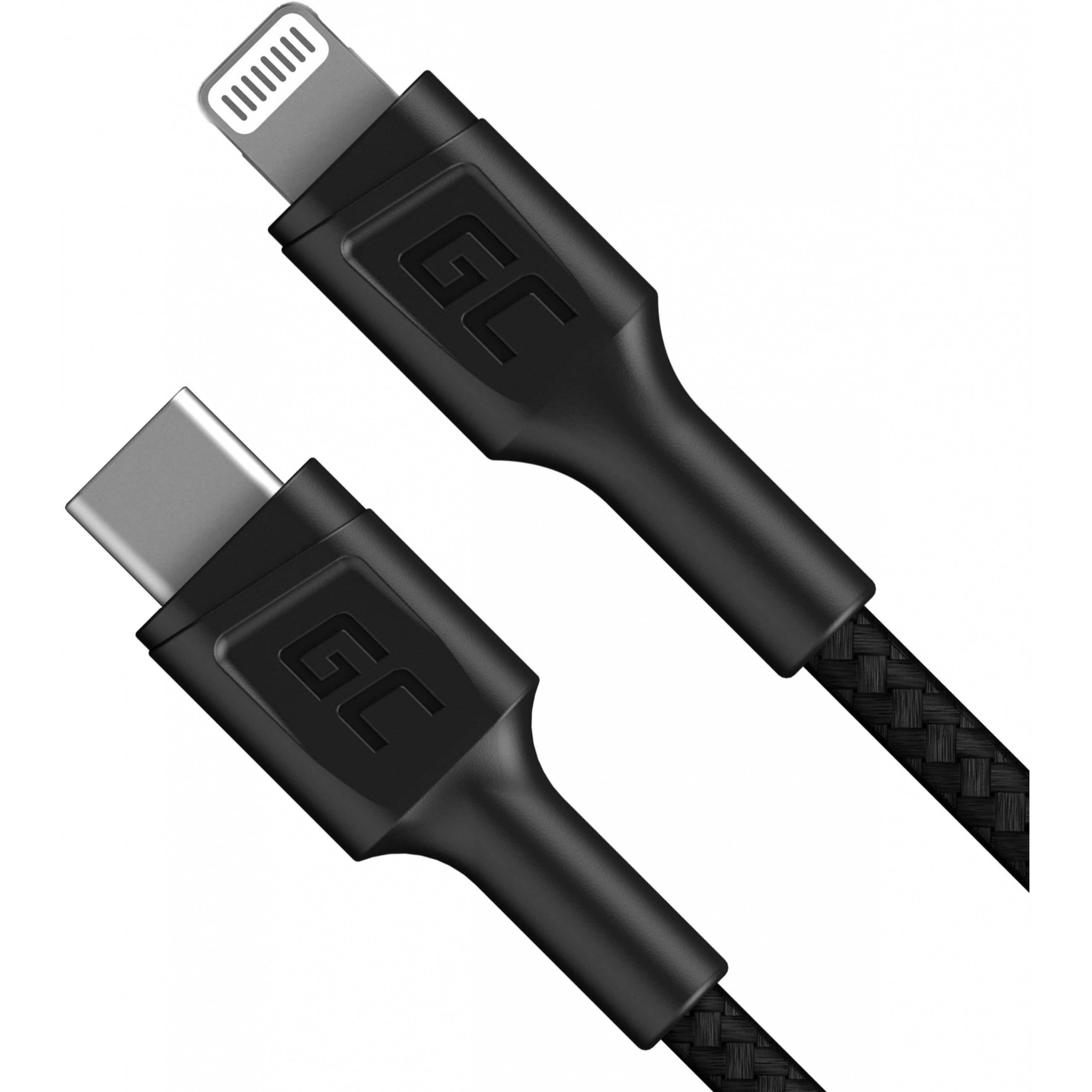 GreenCell USB-C > Lightning (ST-ST) 1m Ladekabel Schwarz Kabel & Adapter USB USB C