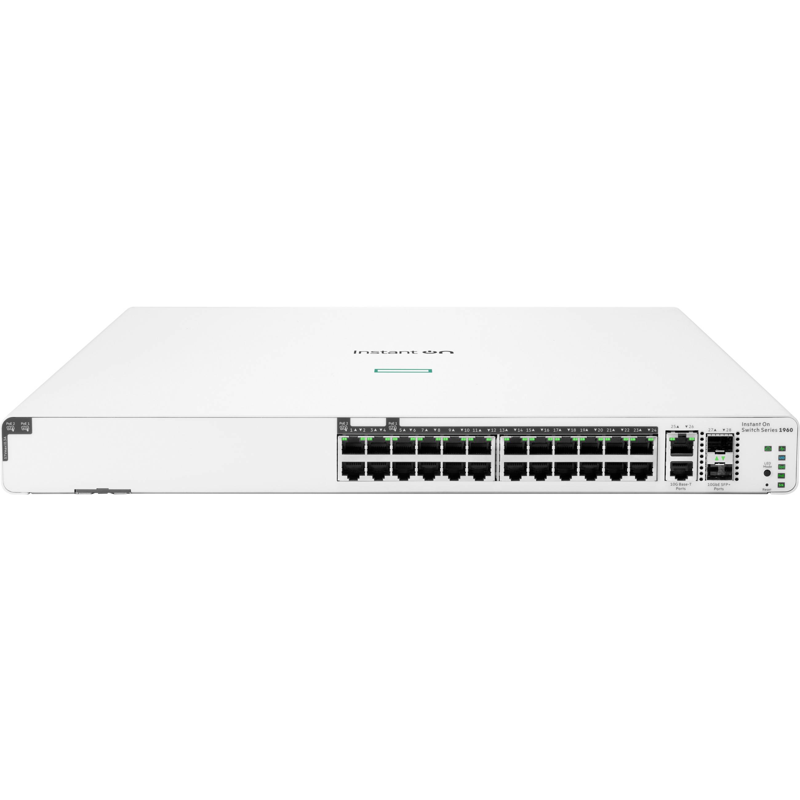 HPE Aruba Networking Instant On Switch 20p Gigabit CL4 4p CL6 PoE 2p 10GBT 2p SFP+ 370W 1960 Hubs