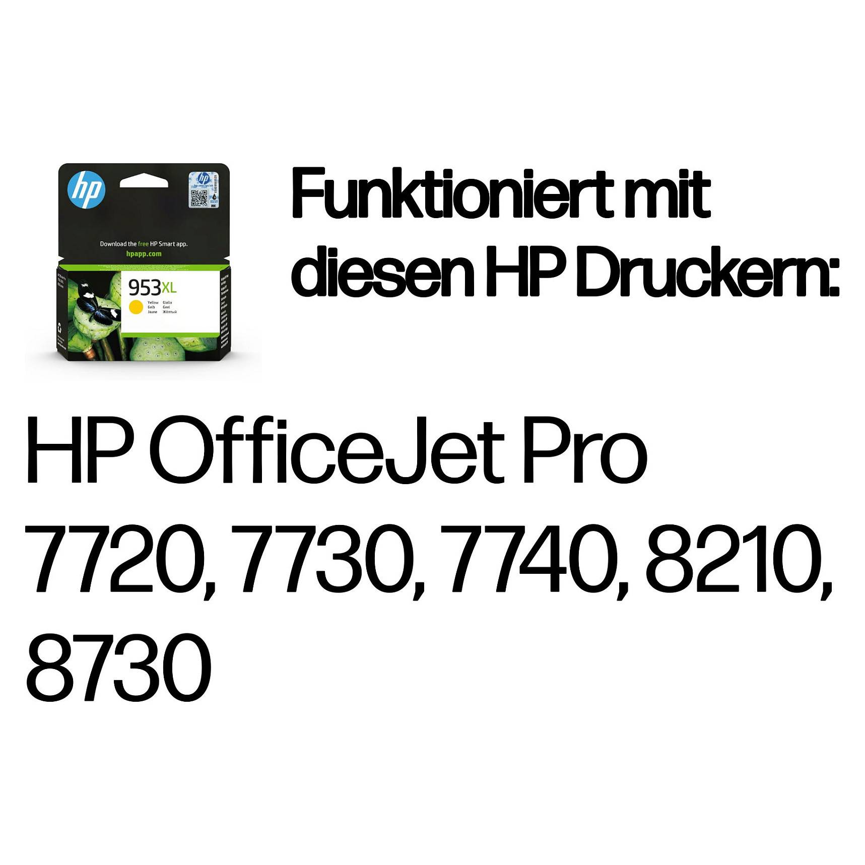 HP 953XL High Yield Yellow Original ink cartridge Verbrauchsmaterialien Tinte