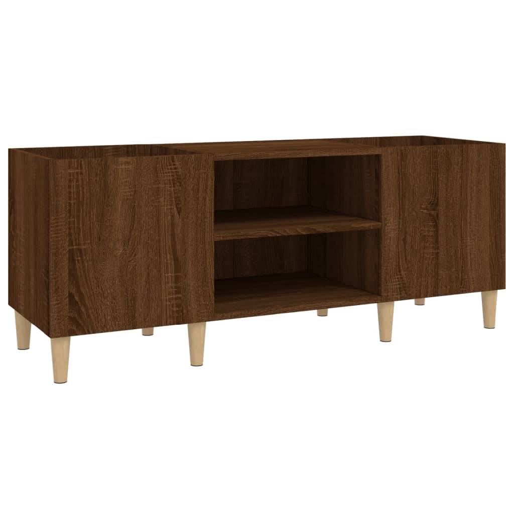 vidaXL Plattenschrank Braun Eichen-Optik 121x38x48 cm Holzwerkstoff