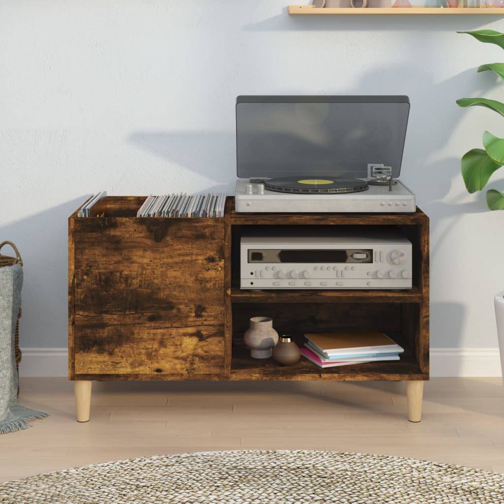 vidaXL Plattenschrank Räuchereiche 84,5x38x48 cm Holzwerkstoff