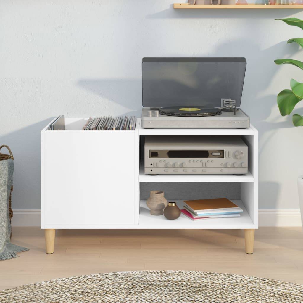 vidaXL Plattenschrank Weiß 84,5x38x48 cm Holzwerkstoff