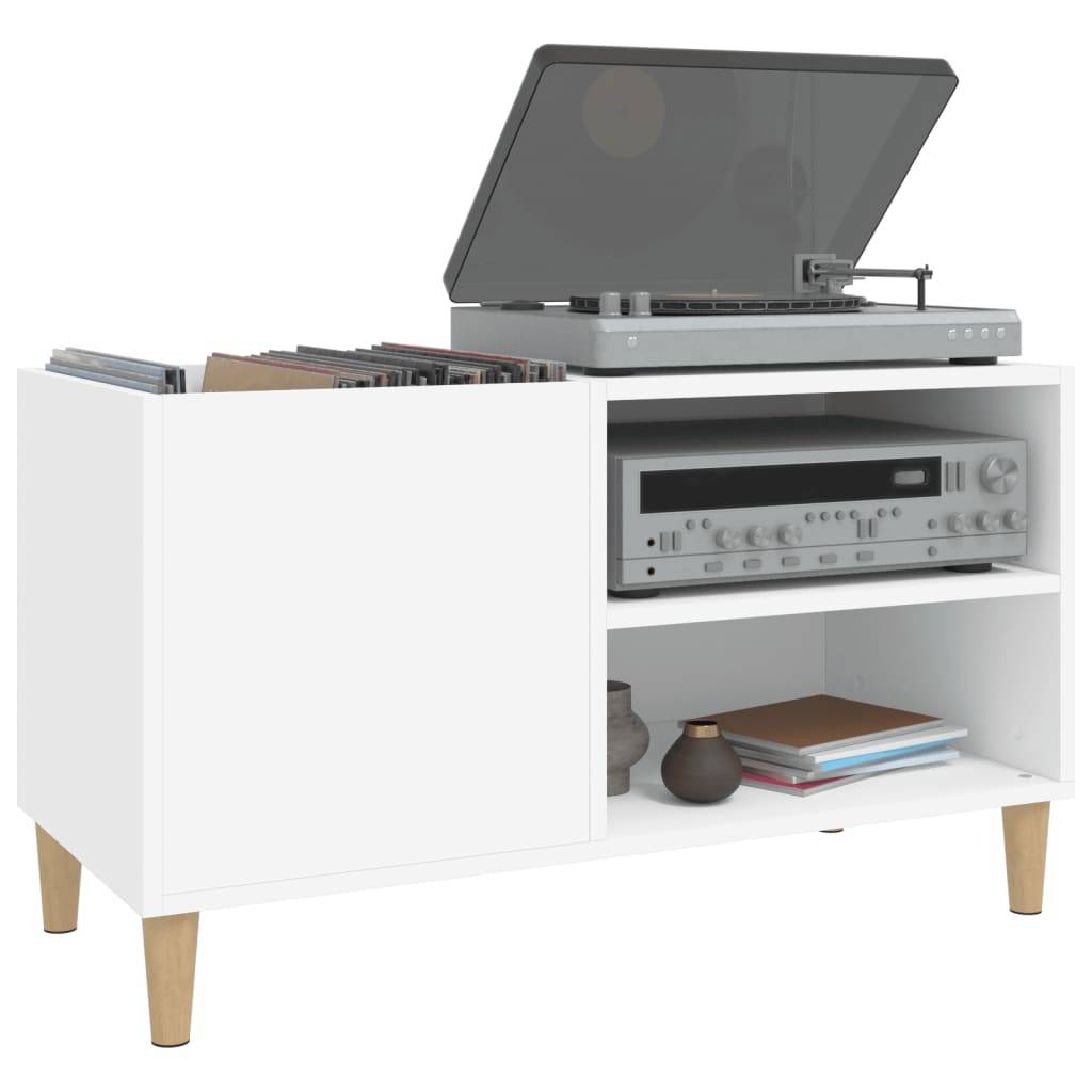 vidaXL Plattenschrank Weiß 84,5x38x48 cm Holzwerkstoff