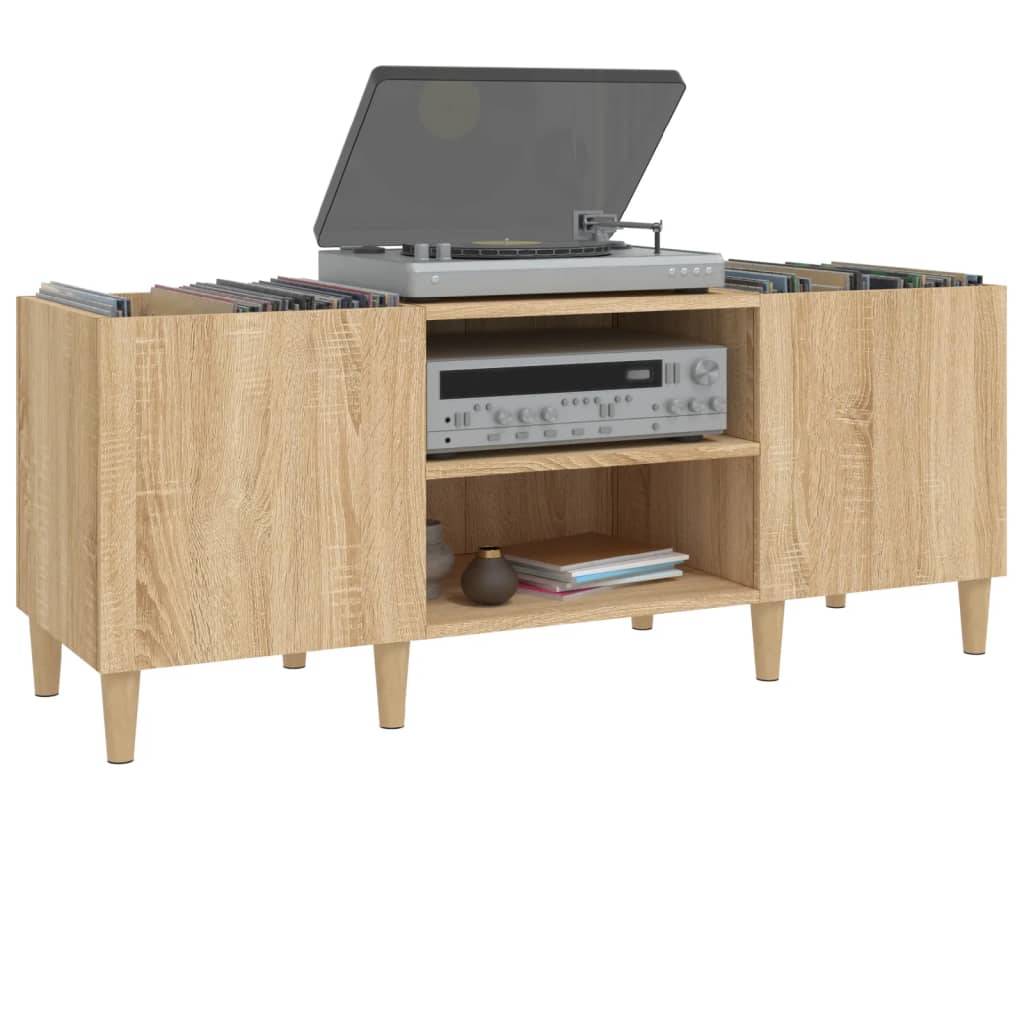 vidaXL Plattenschrank Sonoma-Eiche 121x38x48 cm Holzwerkstoff
