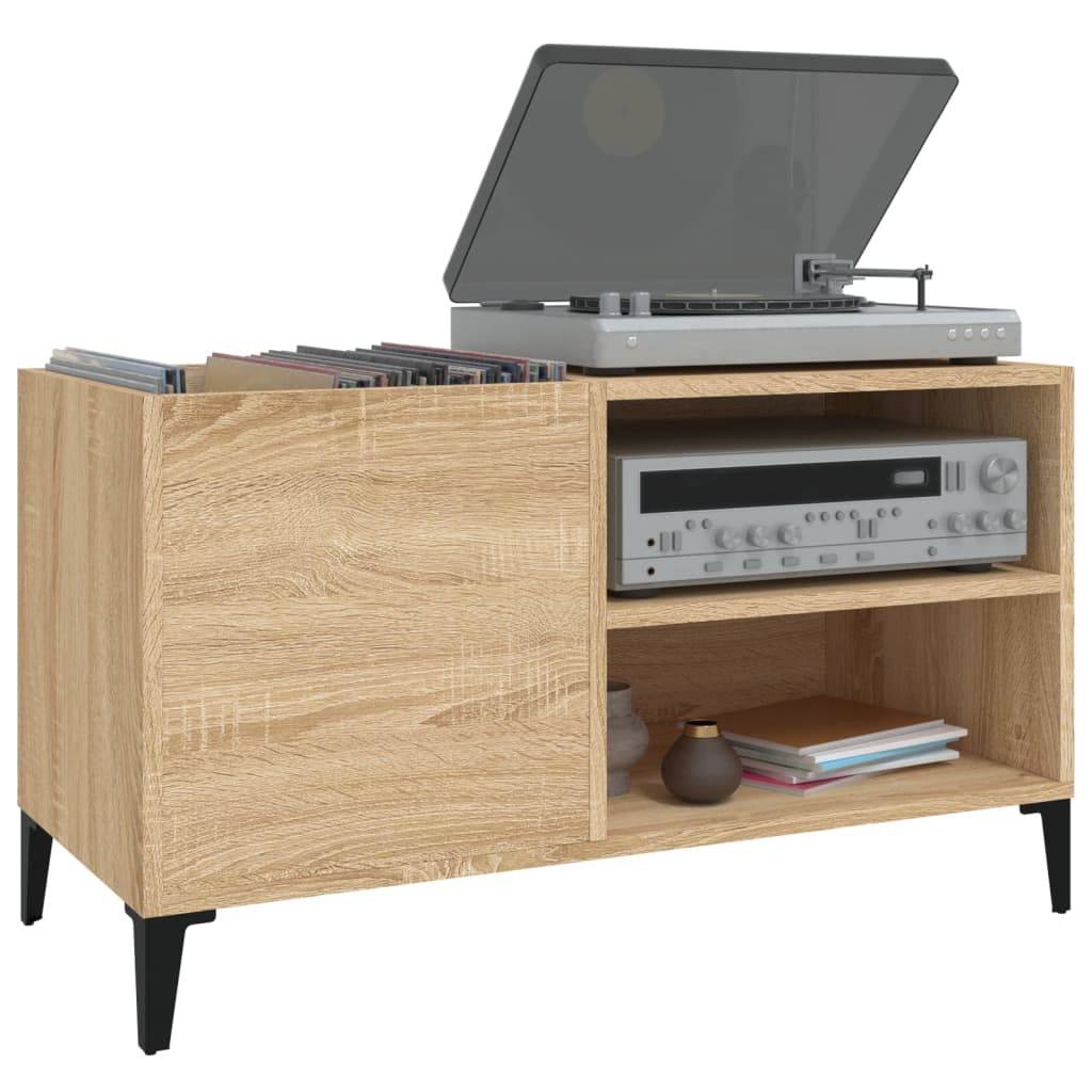 vidaXL Plattenschrank Sonoma-Eiche 84,5x38x48 cm Holzwerkstoff