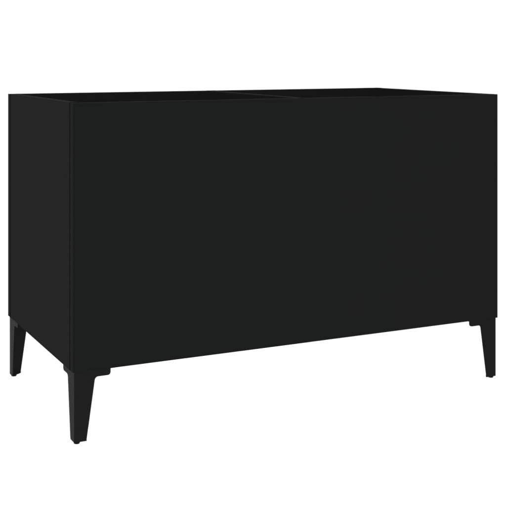 vidaXL Plattenschrank Schwarz 74,5x38x48 cm Holzwerkstoff