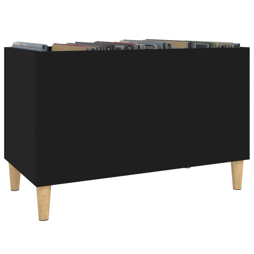 vidaXL Plattenschrank Schwarz 74,5x38x48 cm Holzwerkstoff