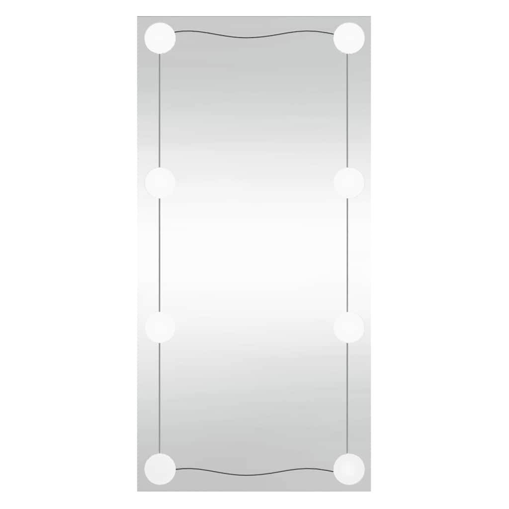 vidaXL Wandspiegel mit LED-Leuchten 30x60 cm Glas Rechteckig
