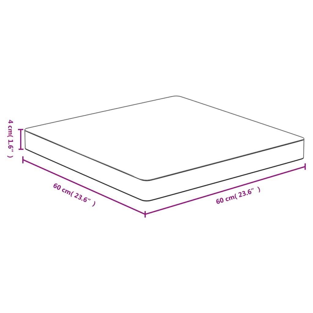 vidaXL Tischplatte 60x60x4 cm Bambus