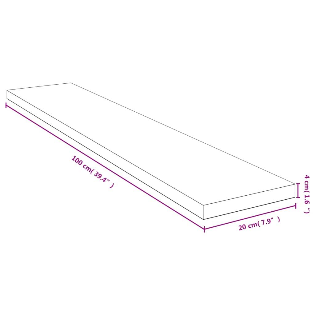 vidaXL Wandregal 100x20x4 cm Bambus