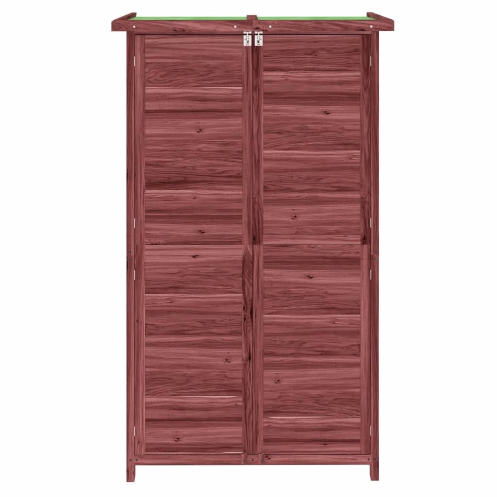 vidaXL Geräteschuppen Mokka 83x57x140 cm Massivholz Kiefer
