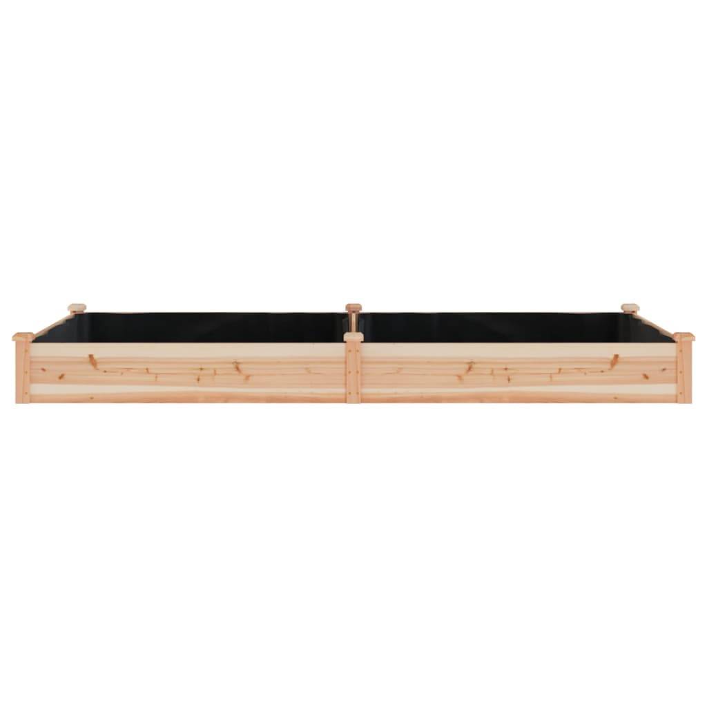 vidaXL Hochbeet mit Einsatz 240x120x25 cm Massivholz Tanne