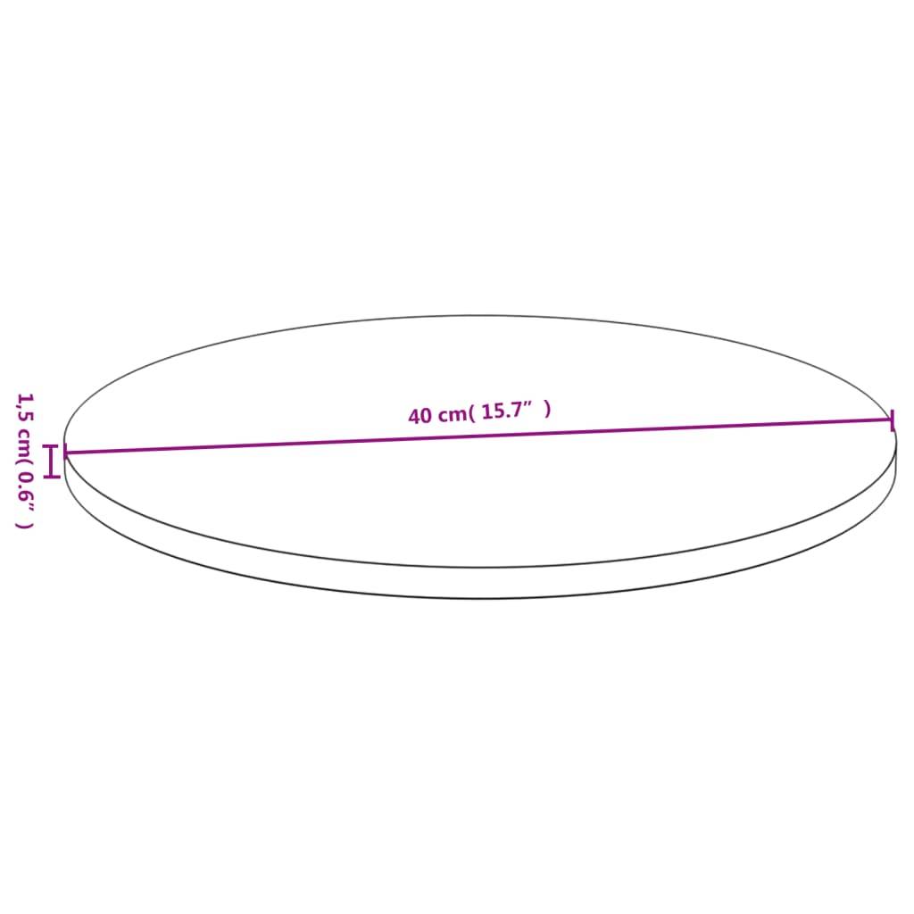 vidaXL Tischplatte Ø40x1,5 cm Bambus