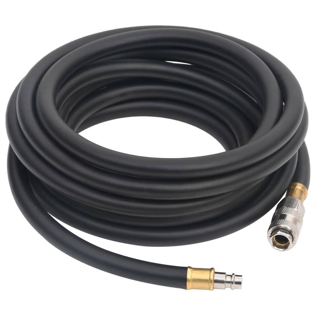 vidaXL Hybrid-Luftschlauch Schwarz 0,6" 10 m Gummi und PVC