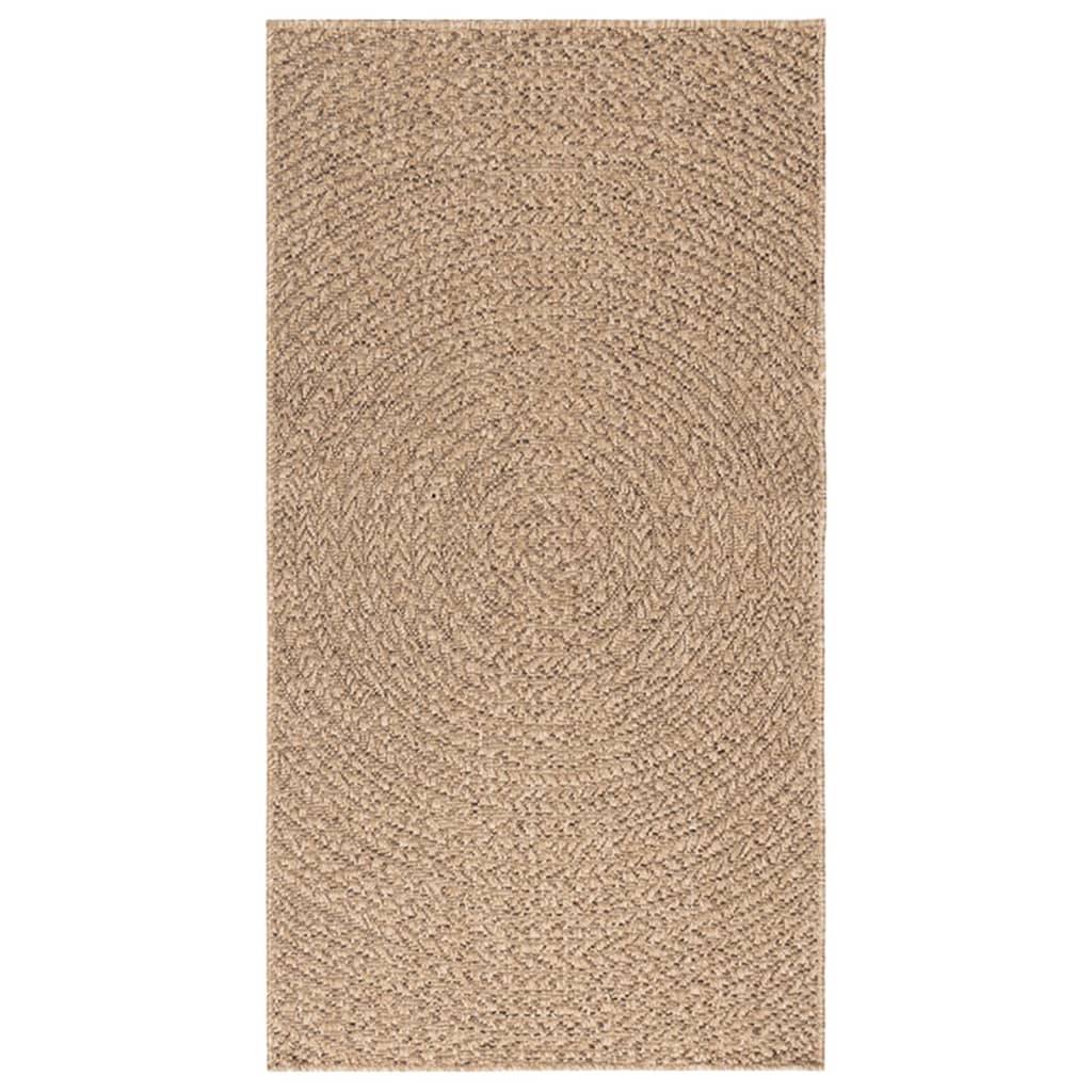 vidaXL Teppich 80x150 cm Jute-Optik Innen und Außen